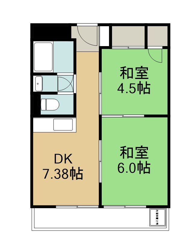 桃山グランドハイツ 間取図・土地図