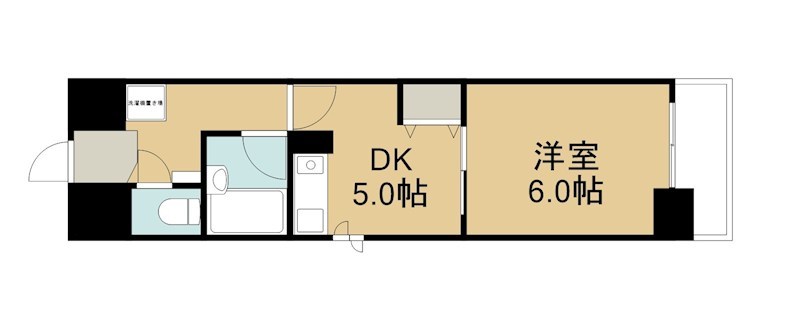 エスリード四条河原町 間取図・土地図