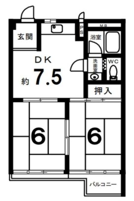 友禅ハイツ 間取図・土地図