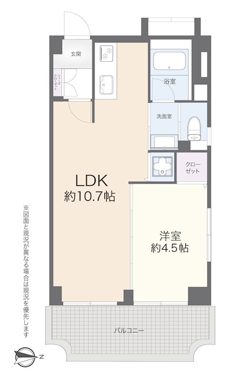 チサンマンション両国　7階北東角住戸 間取り図