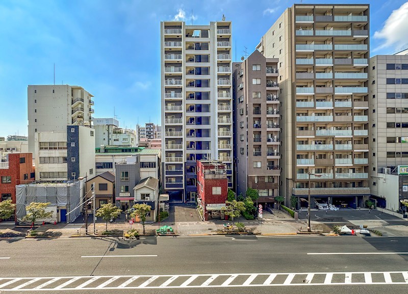 キャッスルマンション両国　5階南東角部屋 外観写真