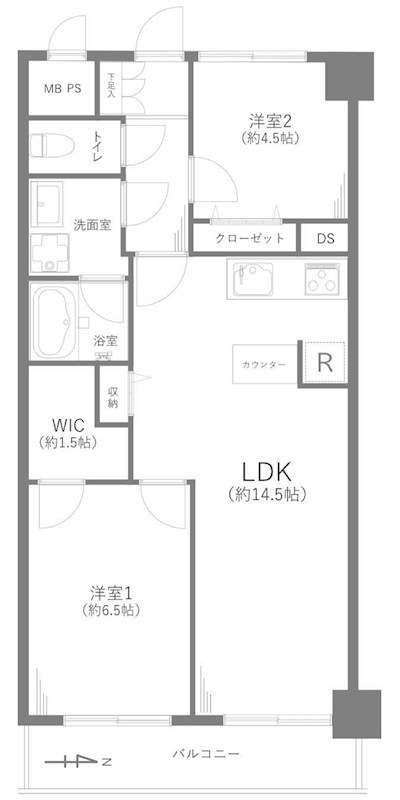 パシフィック第二門前仲町 間取り図