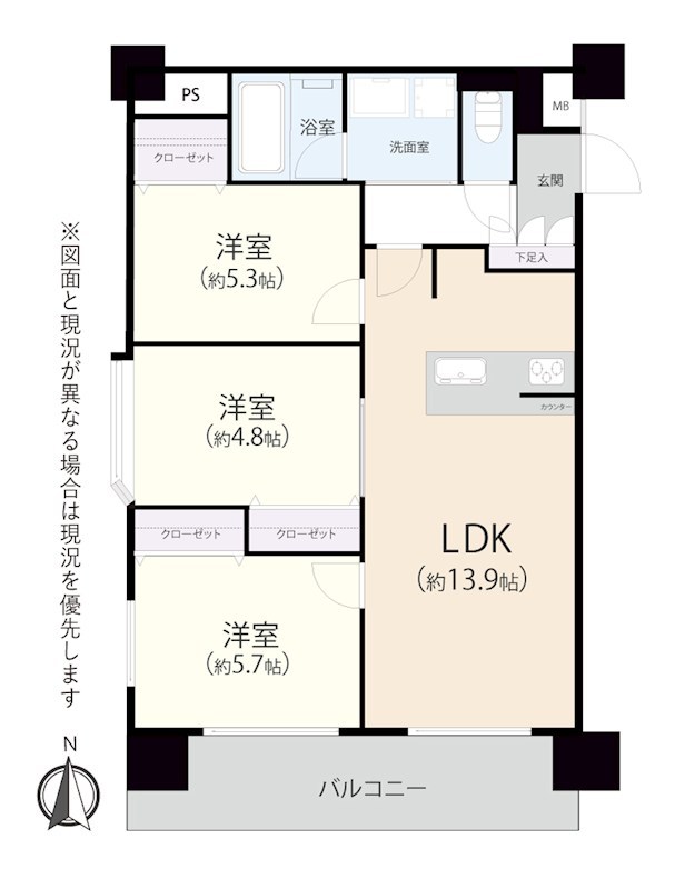 マンション第2両国 間取り図