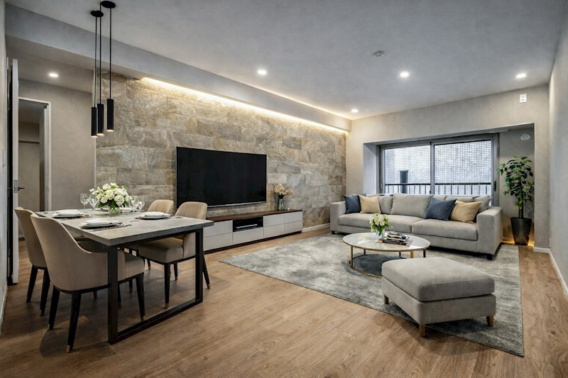 佃スカイハイツ　南西角住戸 外観