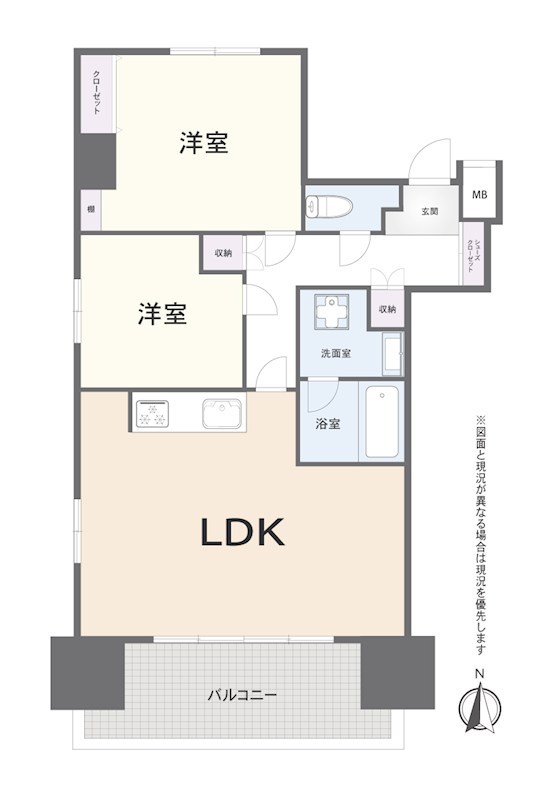 グレイス両国　9階角住戸 間取り図