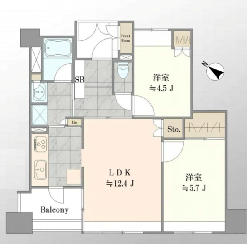 サンヴェール日本橋水天宮 間取り図