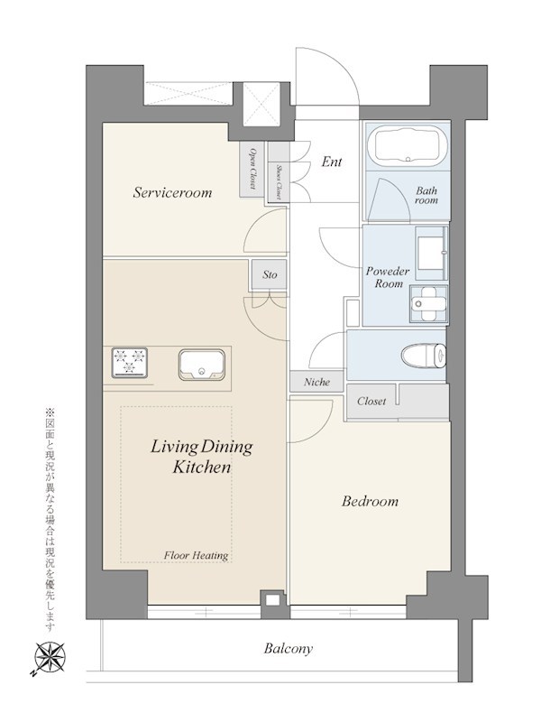 プレールドゥーク日本橋 間取り図