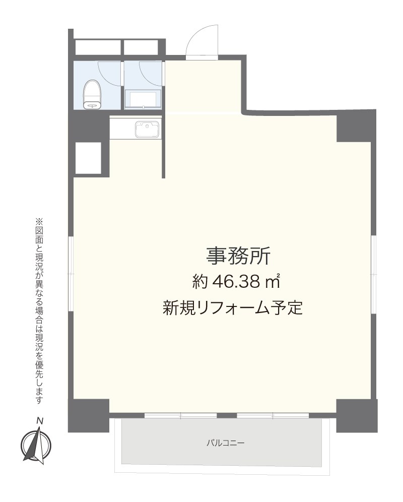 ストーク両国秀山　2階南向き 間取り図