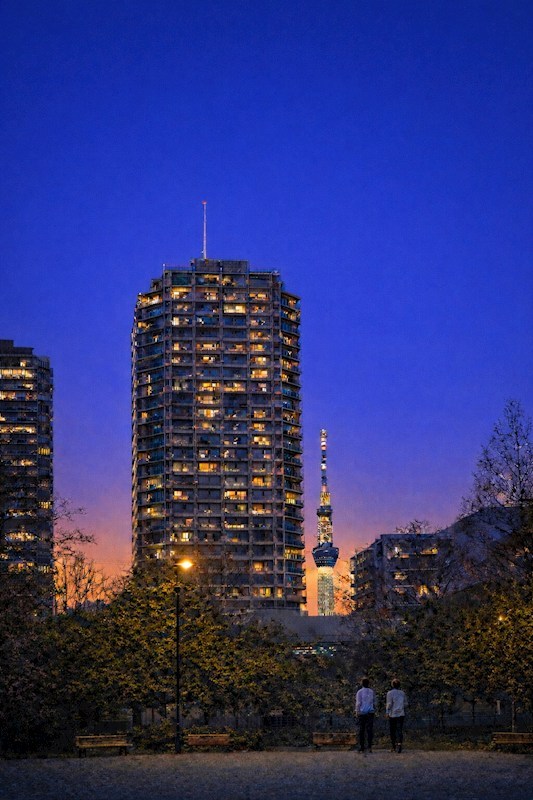 イーストコモンズ清澄白河セントラルタワー　南東角全室バルコニー 外観