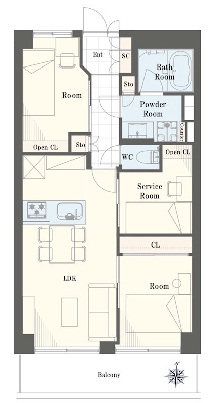 エムエフ両国 間取り図