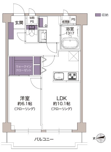 サンハイツ両国 間取り図