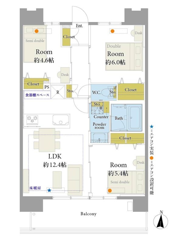 イニシア両国 間取り図