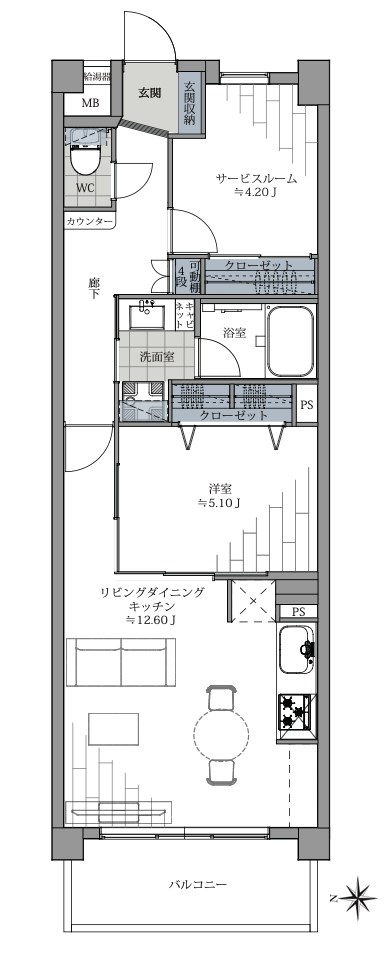 ウィング両国 間取り図