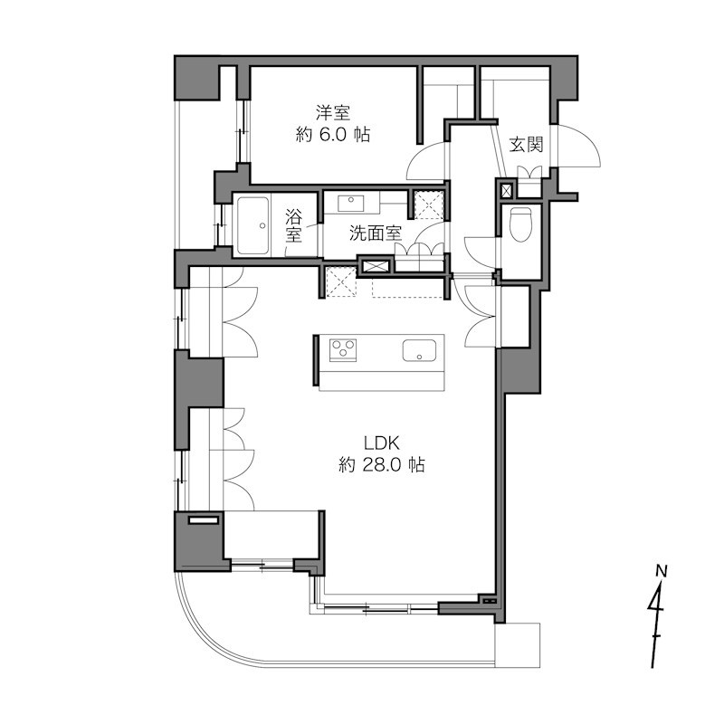 アスコットパーク両国石原 間取り図