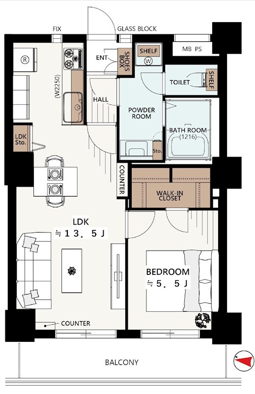 ツインタワー住利住吉館 間取り図
