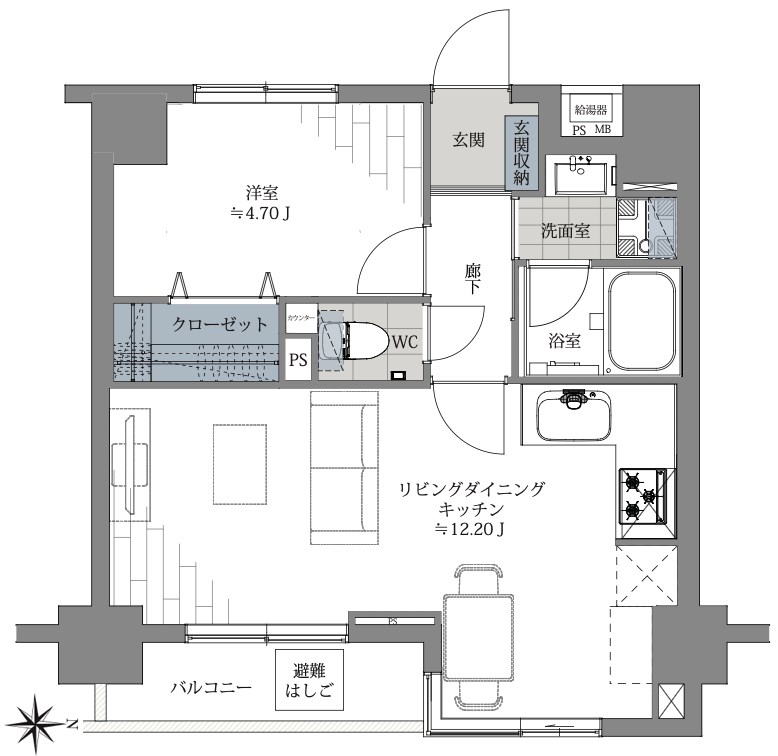 コスモ錦糸町リバービュー2番館 間取図・土地図