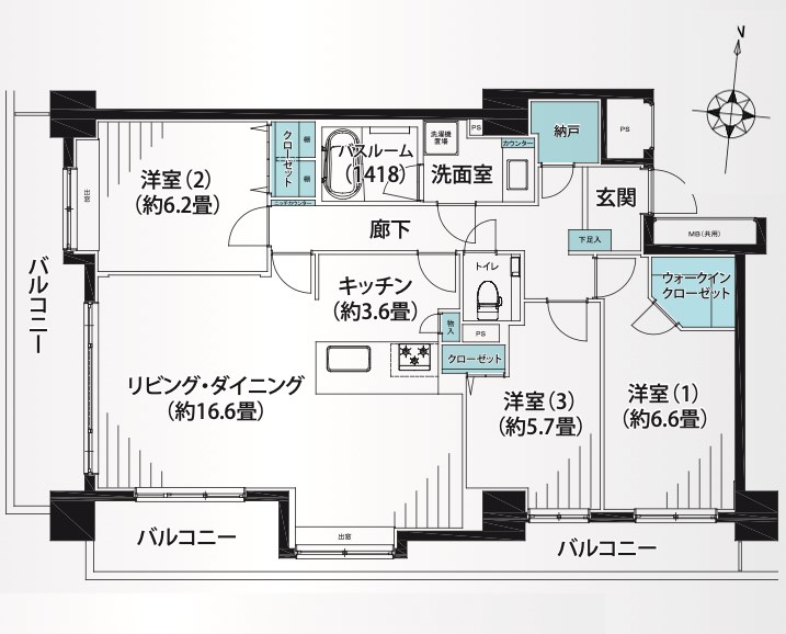 藤和シティホームズ清澄庭園 間取図・土地図
