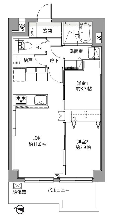 アルカディア錦糸町 間取図・土地図