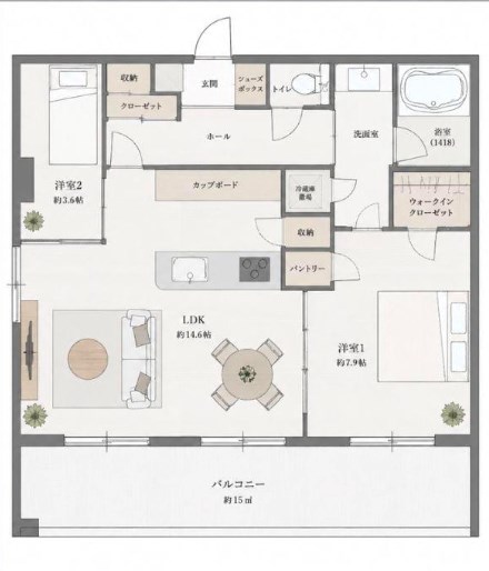メインステージ錦糸町Ⅸ 間取図・土地図