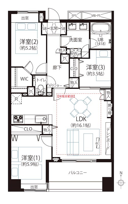 ライオンズプラザ西大島駅前 間取図・土地図