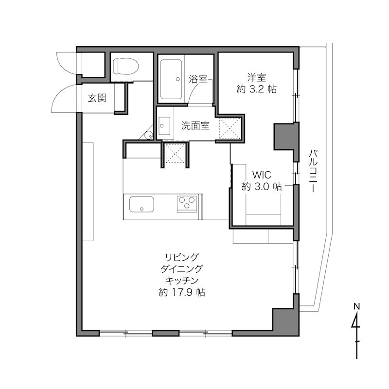 クレール清澄公園 間取図・土地図