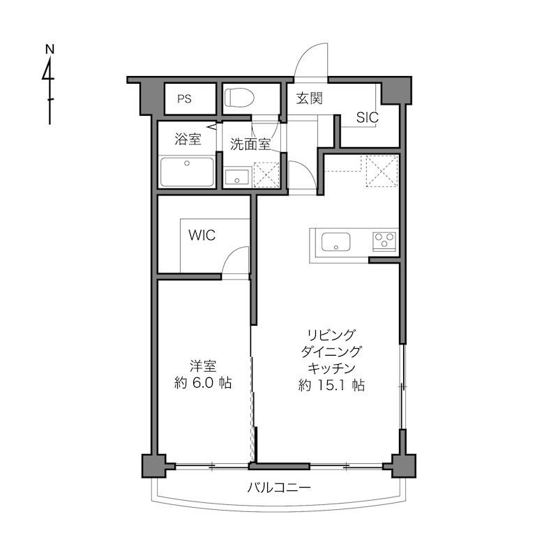 カーサ錦糸町 間取図・土地図