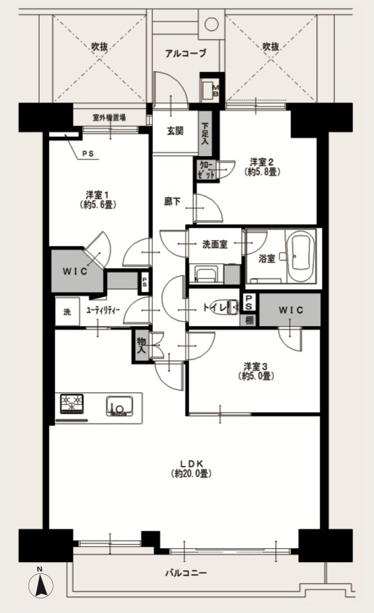藤和菊川ホームズ 間取図・土地図