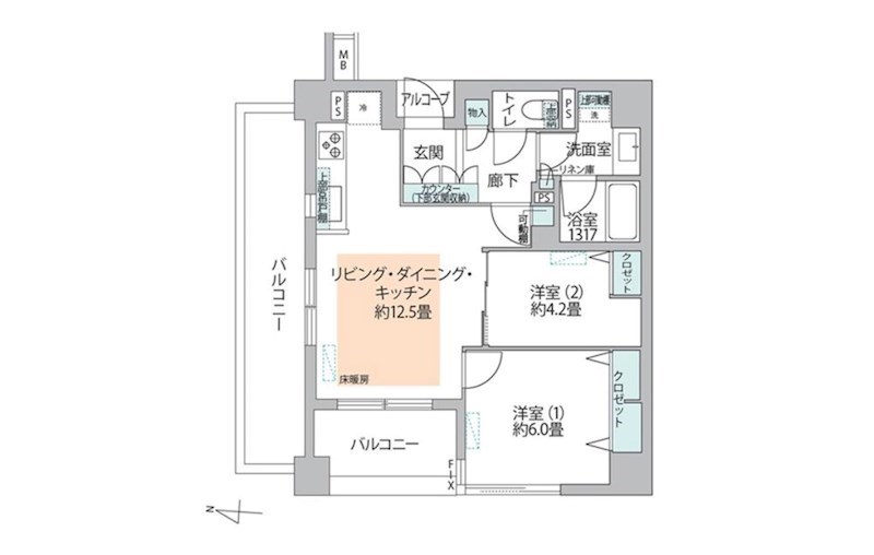 スターロワイヤル森下 間取図・土地図