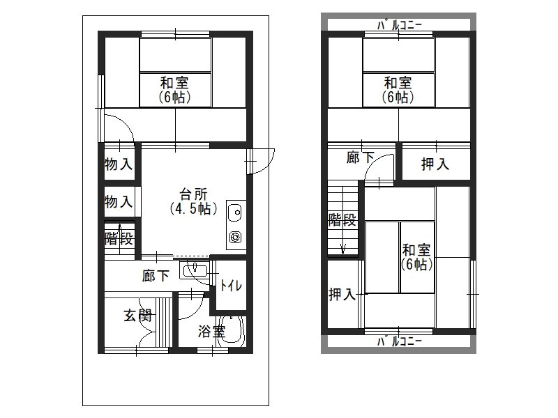 高槻市川添2丁目中古一戸建て 間取り図