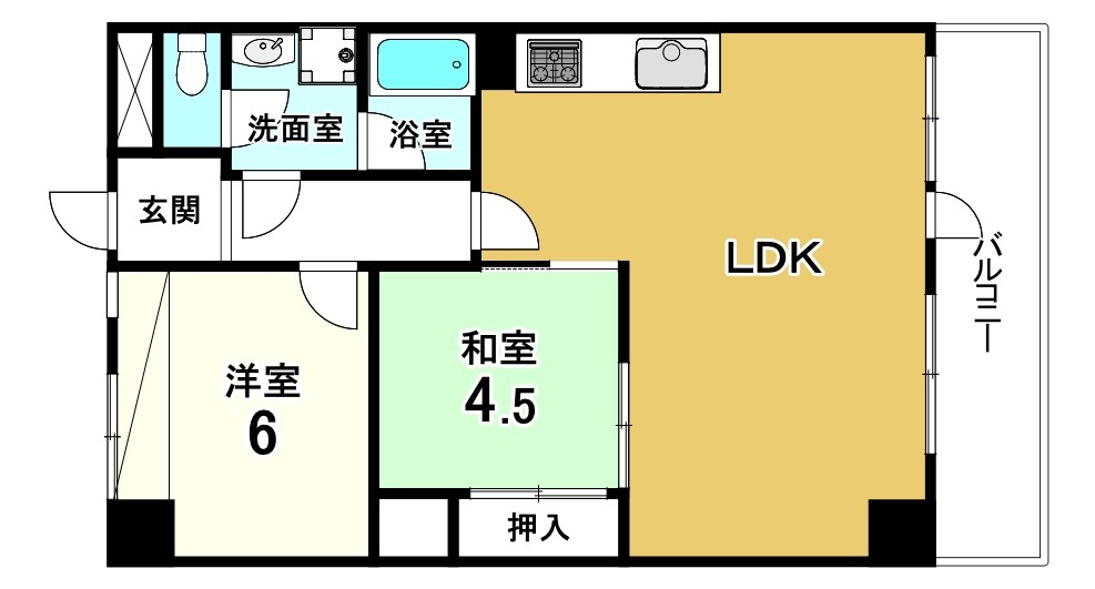 豊中スカイハイツ 間取図・土地図