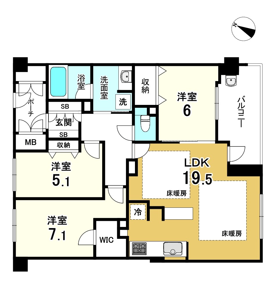 ギャラリーコート豊中・中桜塚 間取図・土地図