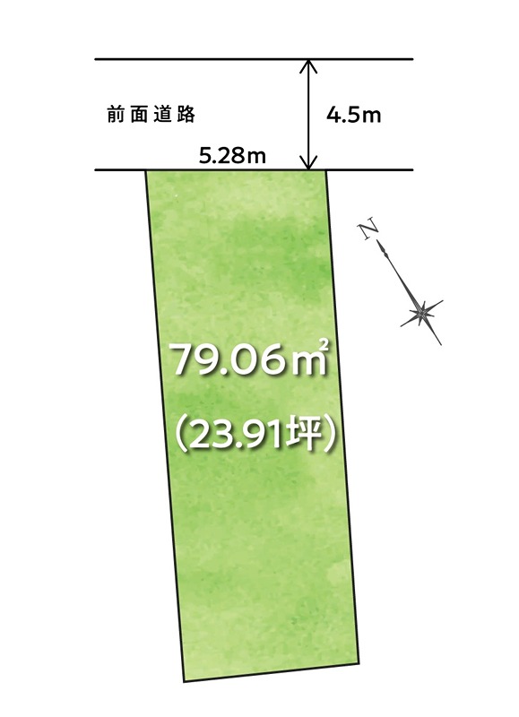 高知県高知市一宮中町２丁目 間取図・土地図