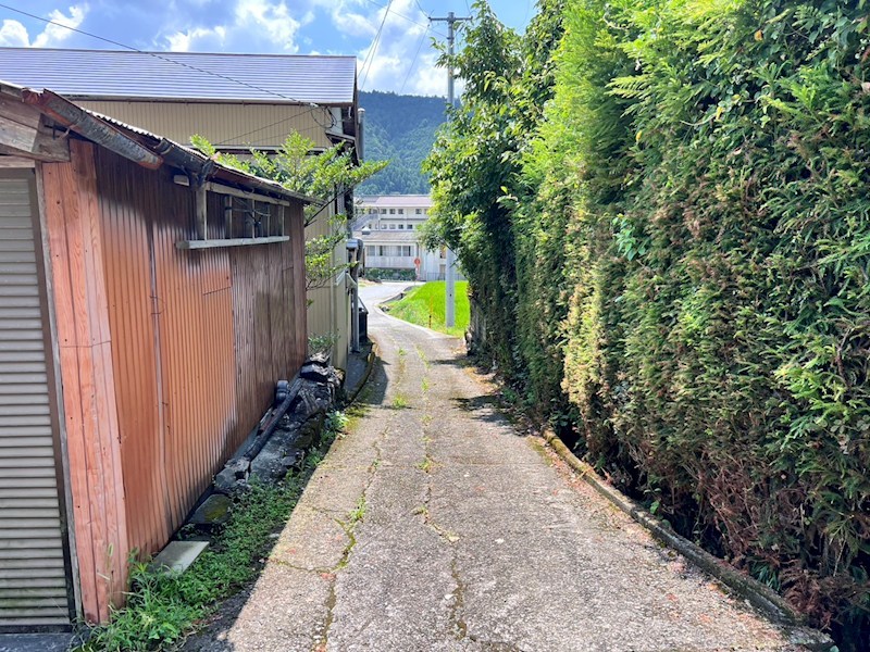 香美市香北町永野　売土地 現地写真（前面道路含む現地写真）