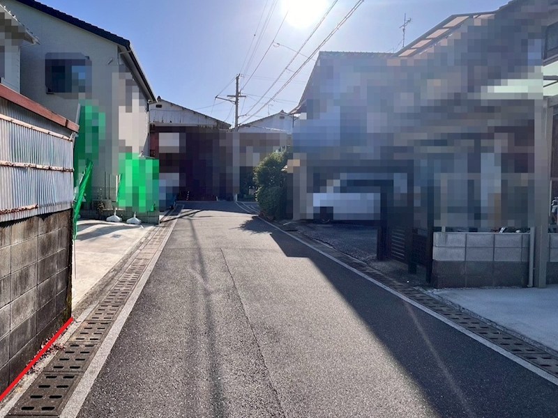 高知市十津３丁目　売土地 現地写真（前面道路含む現地写真）