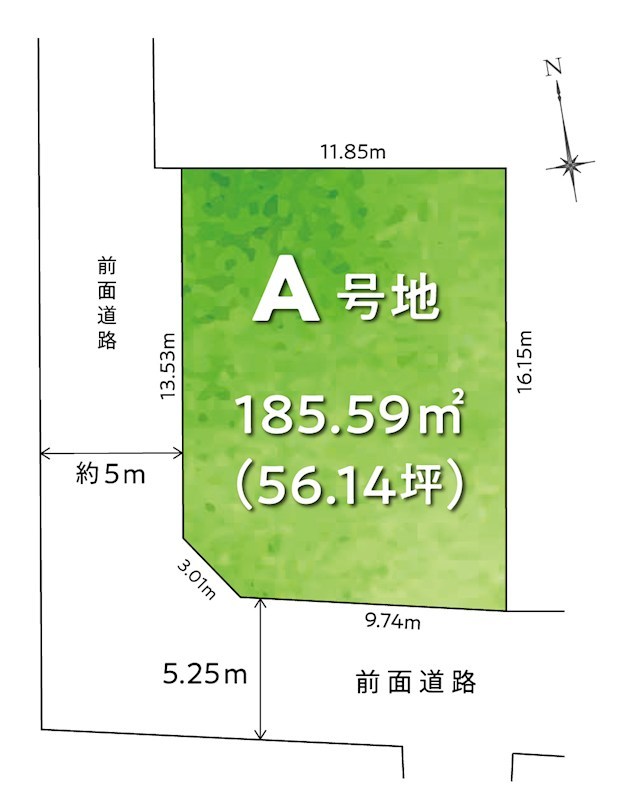 【3/2区画図追加】F-TOWN太田下町　A号地 間取図・土地図