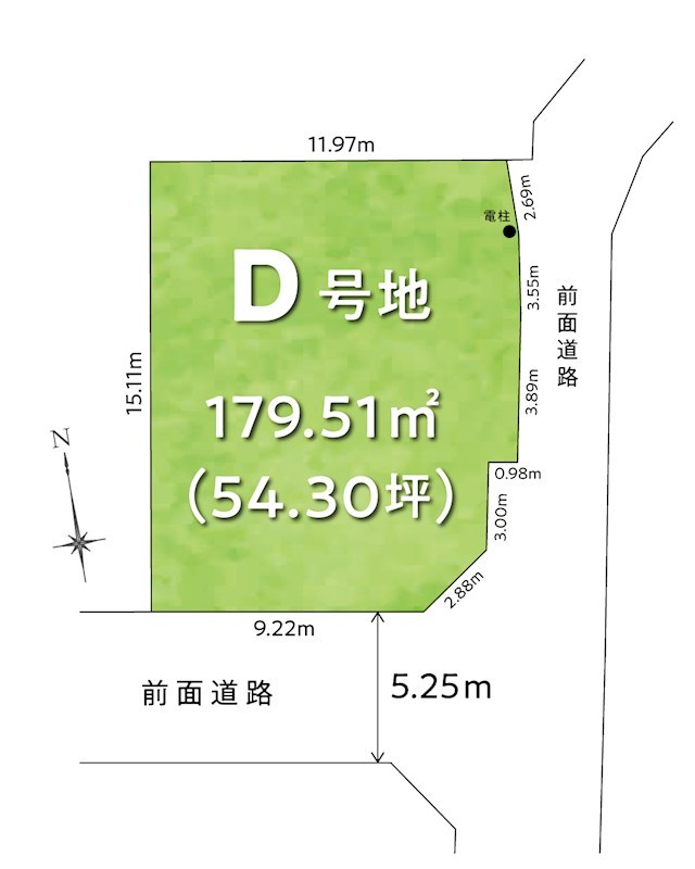 【3/2区画図追加】F-TOWN太田下町　D号地 間取図・土地図