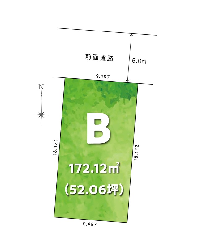 F-TOWN弥右衛門　B号地 区画図