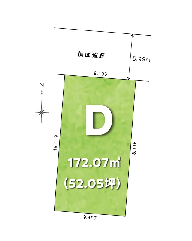 F-TOWN弥右衛門　D号地 区画図