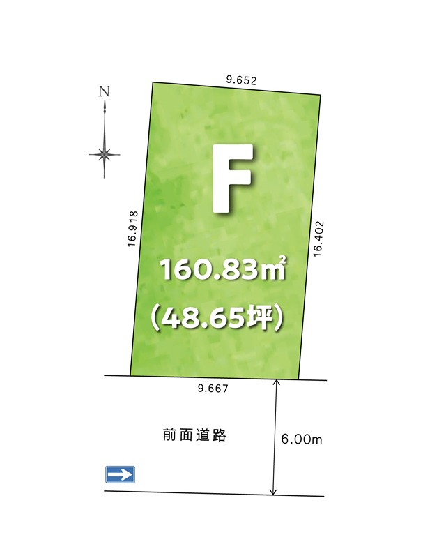 F-TOWN弥右衛門　F号地 区画図