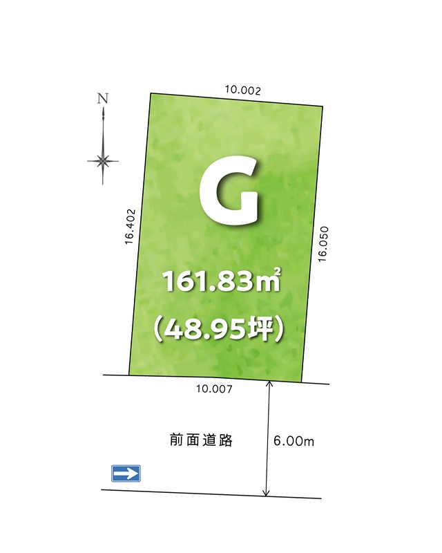 F-TOWN弥右衛門　G号地 区画図