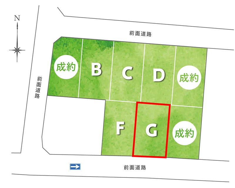 F-TOWN弥右衛門　G号地 区画図