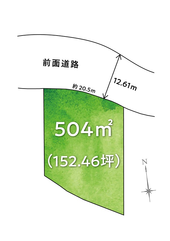 【9/11新着】高知市横浜西町　売土地 間取図・土地図
