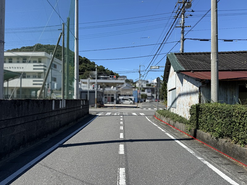 【9/16新着】高知市長浜　売土地 現地写真（前面道路含む現地写真）