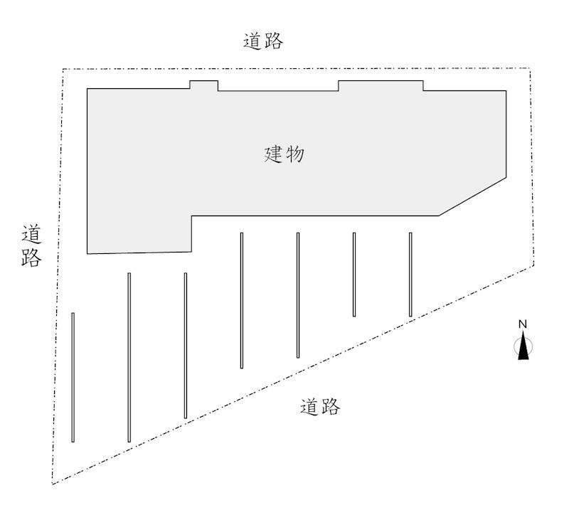高木1丁目店舗 間取図・土地図