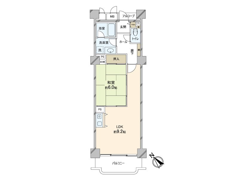 アレーヌ白浜 間取り図