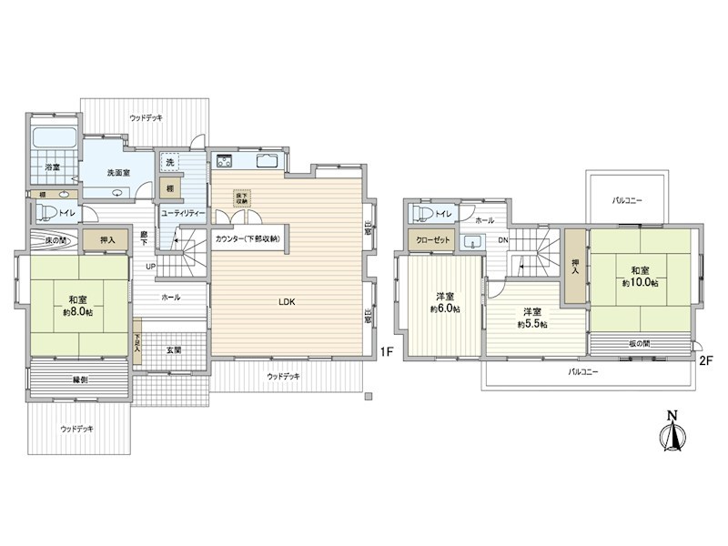 金田一戸建 間取り図