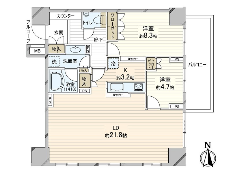 グランドメゾン本牧 間取り図