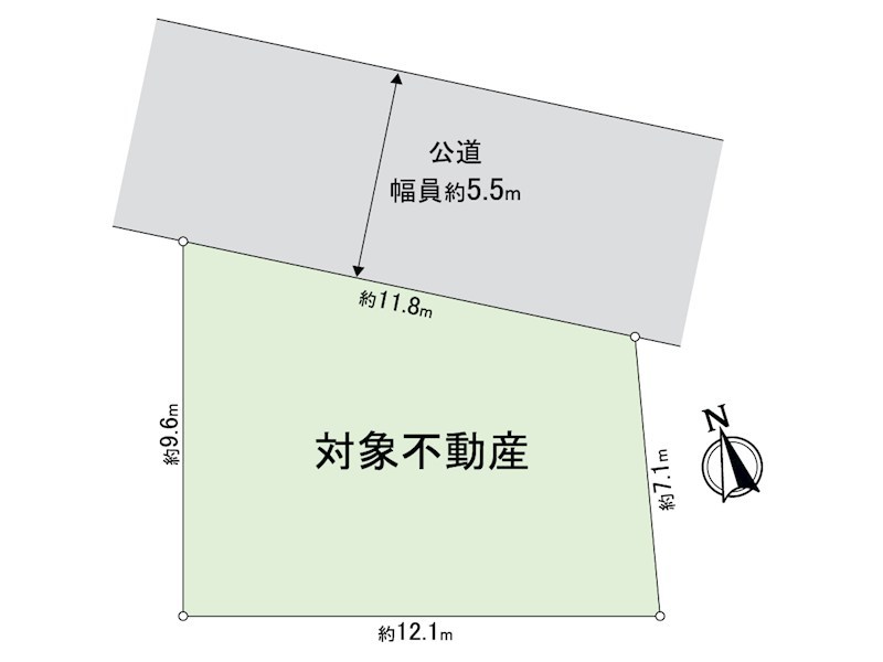 松が丘2丁目売地 間取り図