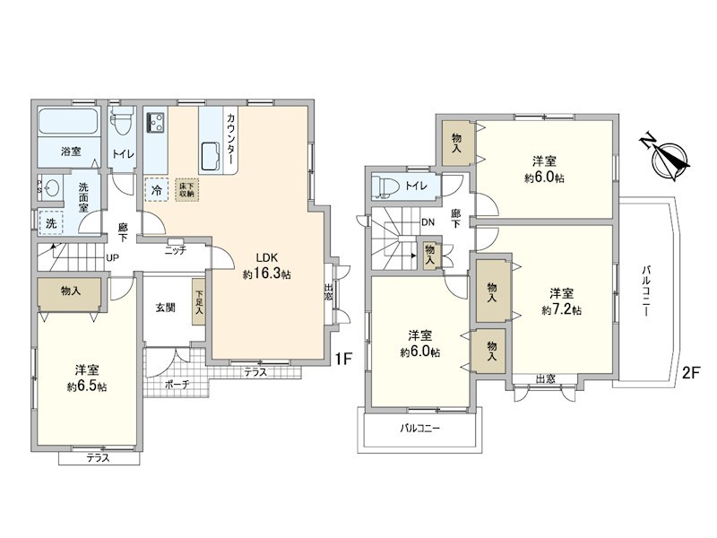 本郷町3丁目戸建 間取り図