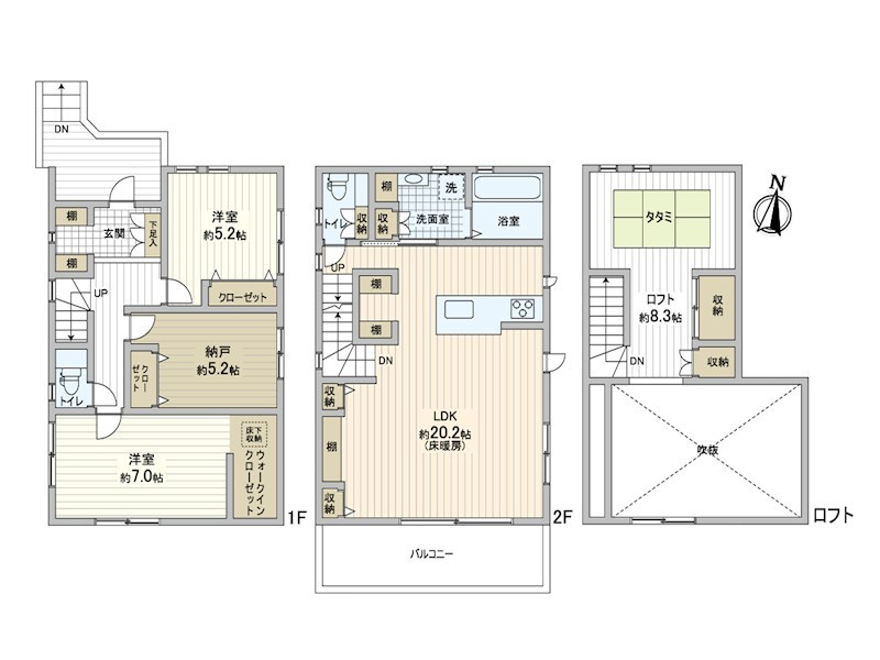 葉山町長柄戸建 間取り図
